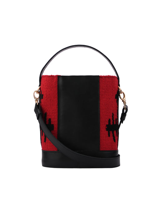 Small Red Shirzan BucketBag