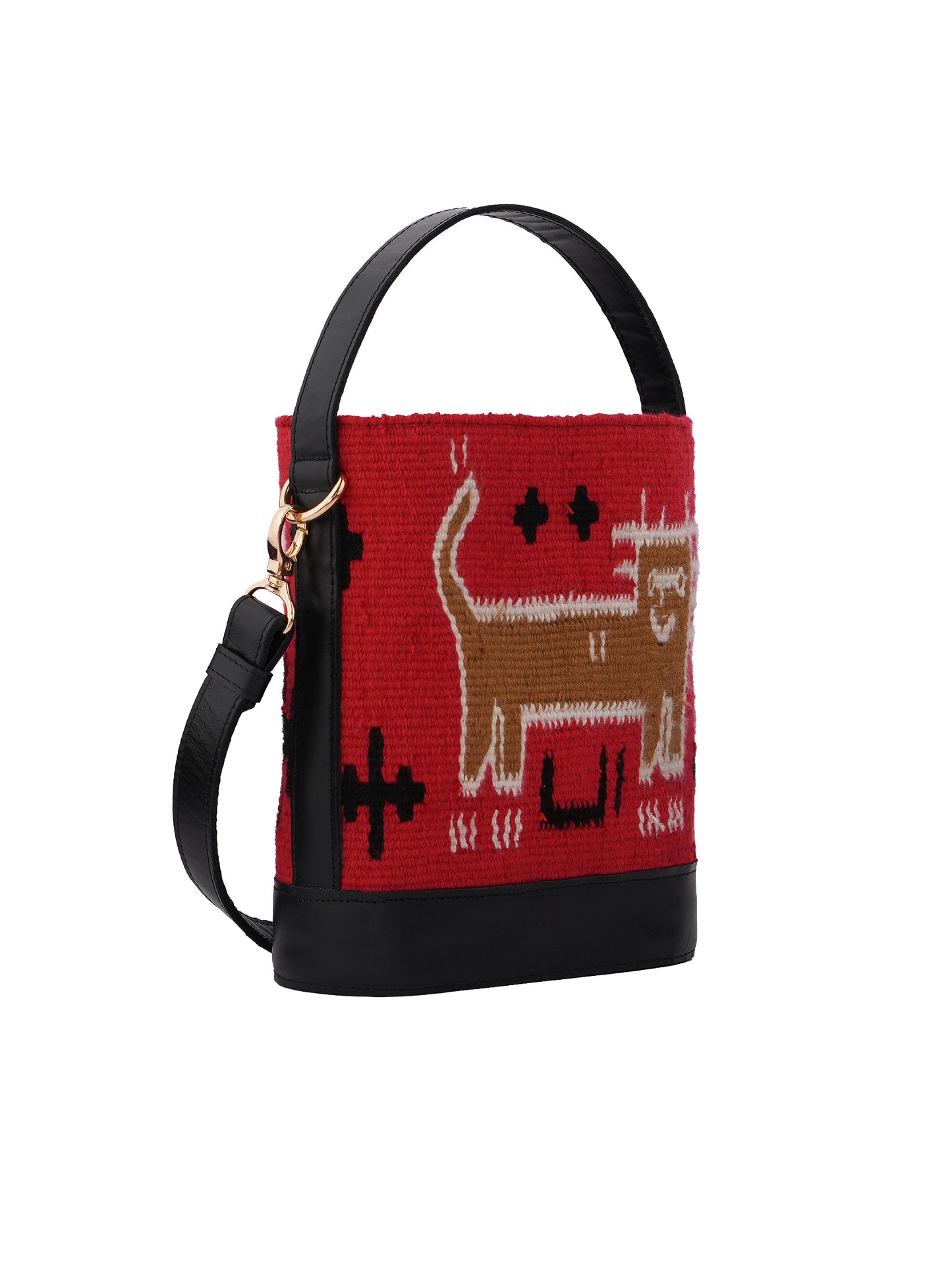 Small Red Shirzan BucketBag