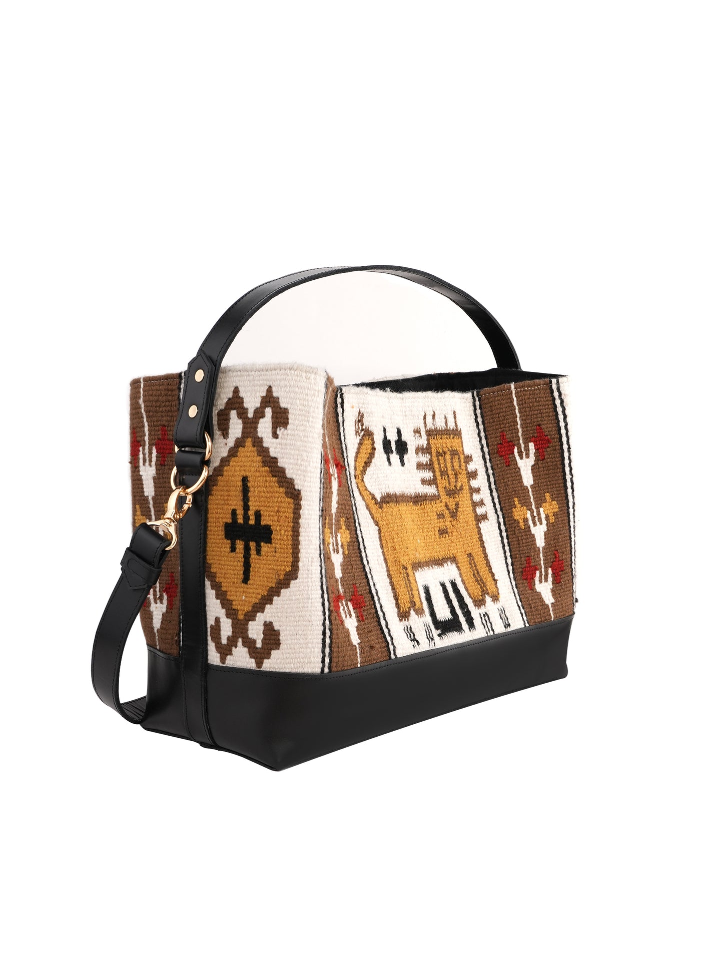 Beige Brown Shirzan XL Tote
