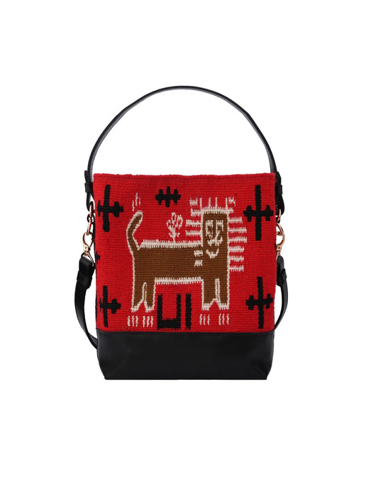 Medium Red Shirzan Bucketbag