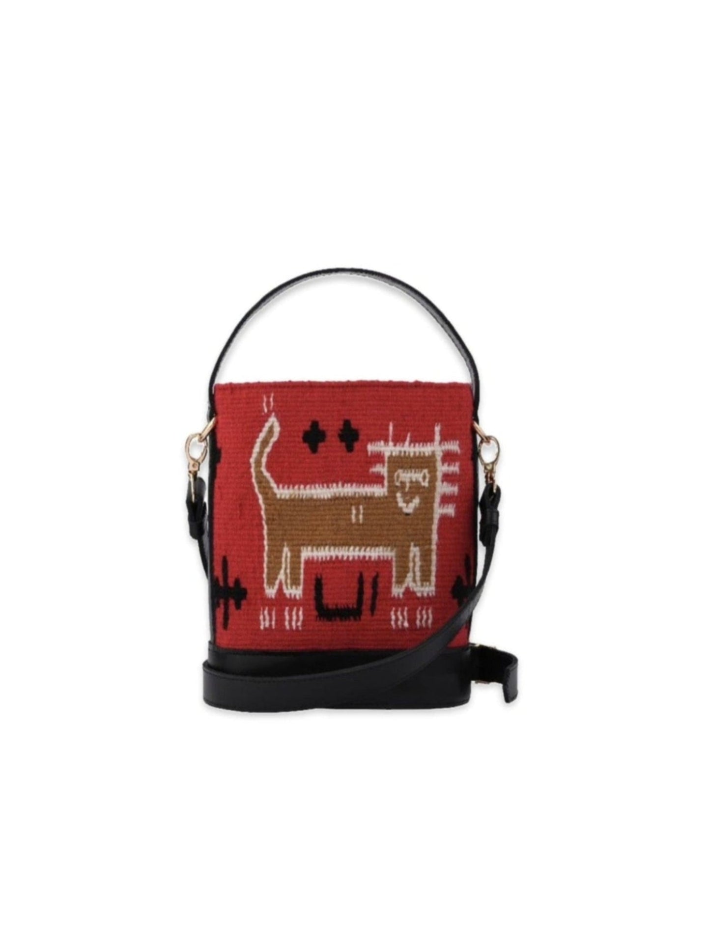 Small Red Shirzan BucketBag